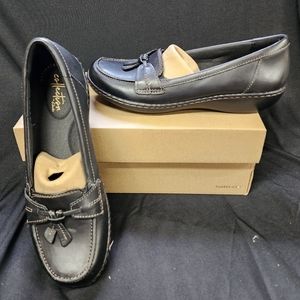 Collection by Clarks Black Loafers Size 8 Narrow - Never Worn!